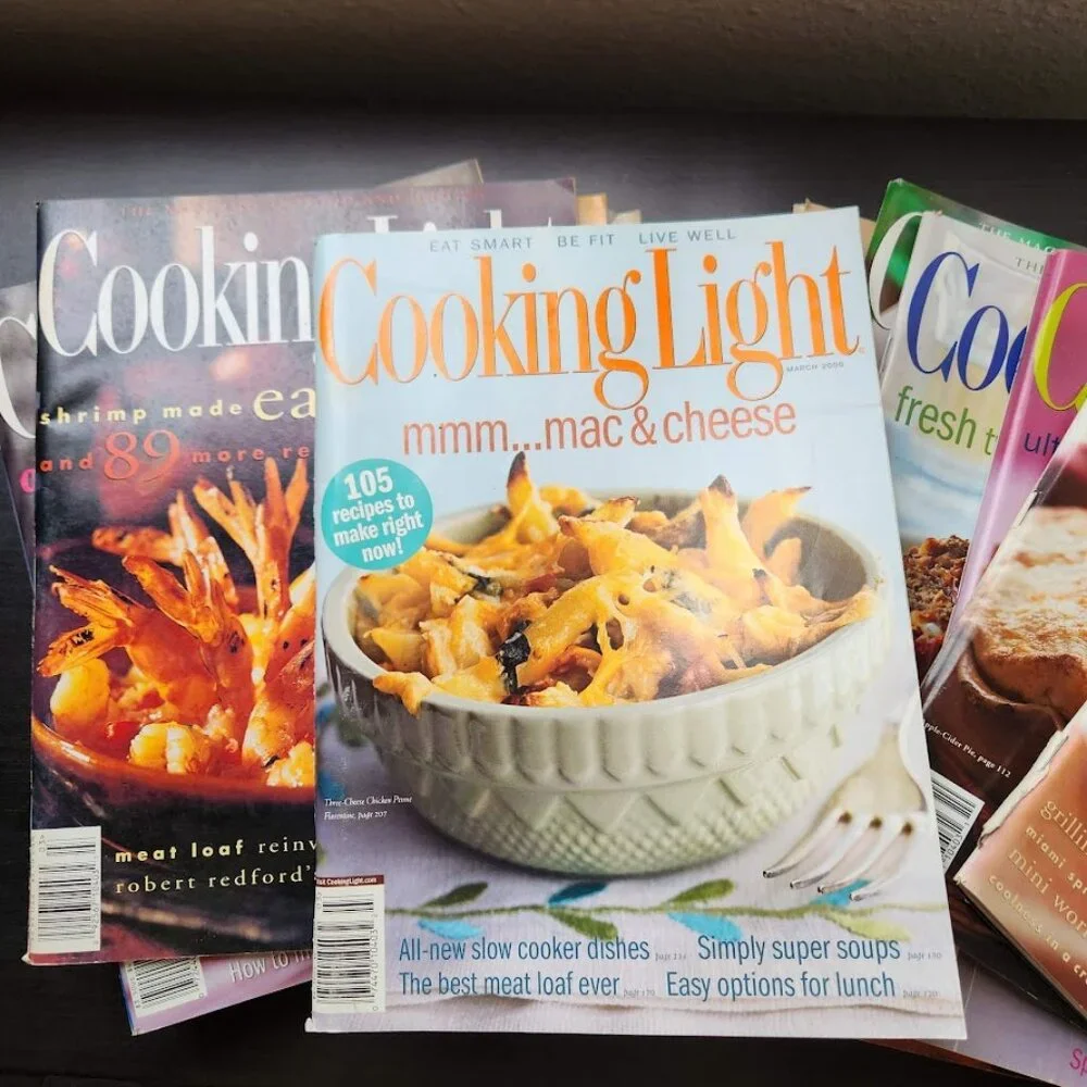 1 Vintage Cooking Light Magazine Picked at RANDOM Cookbook Recipes Reading Suppl